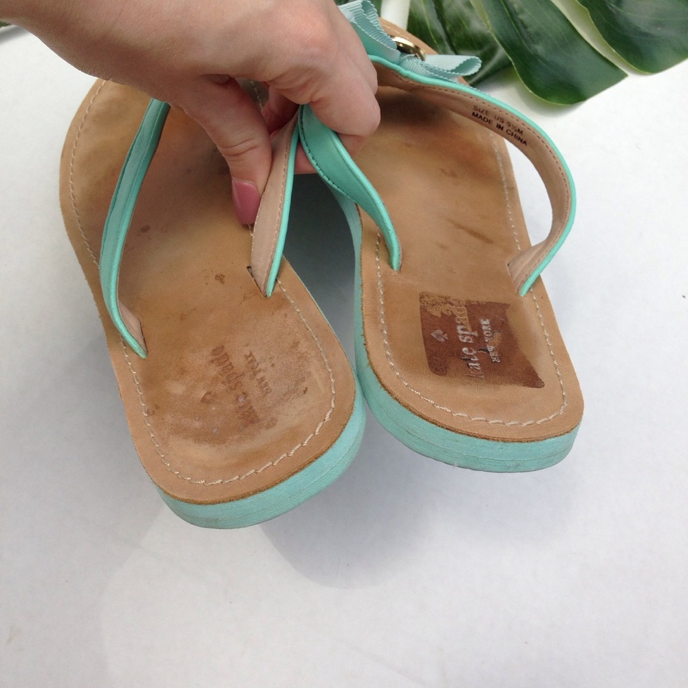 Kate Spade Leather Bow Sandals - Picture 3 of 6